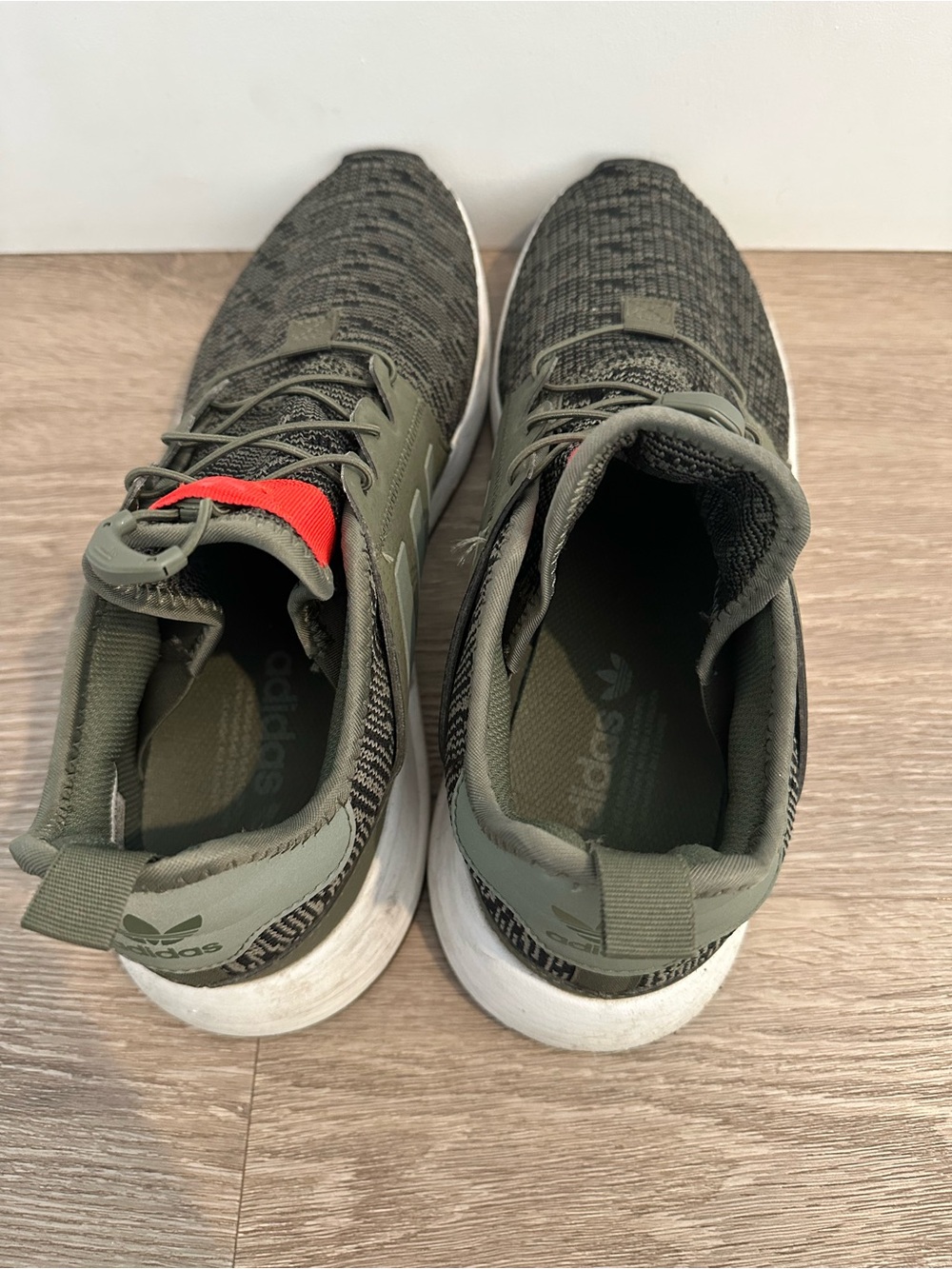 Adidas X_PLR Shoes Mens 10.5 Green Black Knit Sneakers - Picture 7 of 9